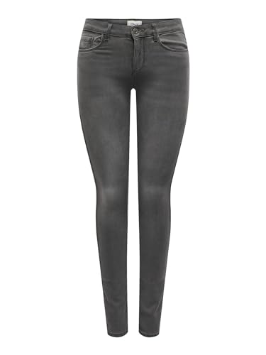 ONLY NOS Damen Skinny Onlroyal Reg SK Dnm Jeans BJ312 Noos, Grau (Dark Grey Denim), L/L30