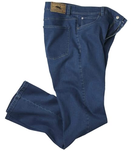 ATLAS FOR MEN - Herren Stretch Jeans Regular Fit - Denim Jeans - Basic Style Herren Jeans-Hose Gerader Schnitt - In großen Größen erhältlich