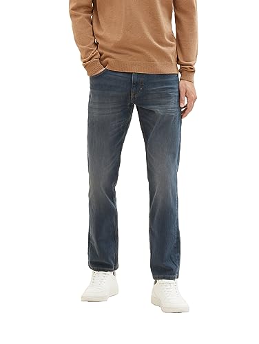 TOM TAILOR Herren Marvin Straight Jeans, 10281 - Mid Stone Wash Denim, 34/34