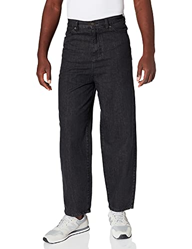 Urban Classics Herren 90‘s Jeans Hose, Black Acid Washed, 32