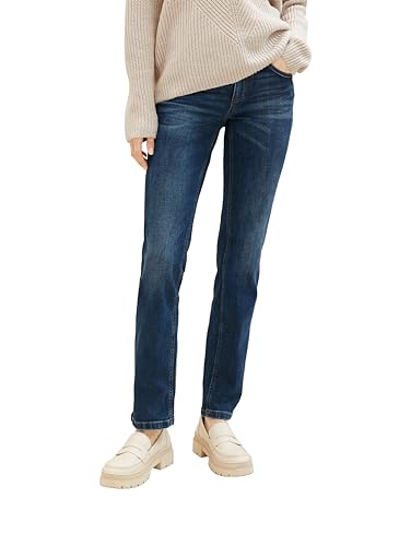 TOM TAILOR Damen 1008119 Alexa Straight Jeans, 10281 - Mid Stone Wash Denim, 30W / 32L EU