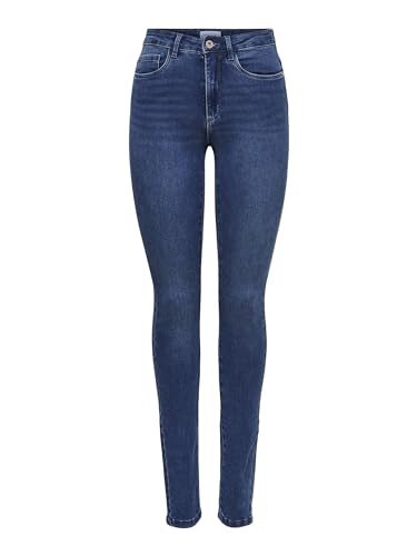 ONLY Damen Onlroyal skinny med høj talje Jeans, Blau (Medium Blue Denim), L / 30L EU