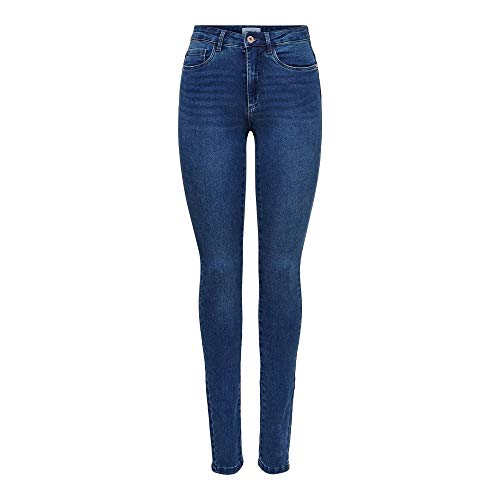 ONLY Damen Onlroyal skinny med høj talje Jeans, Blau (Medium Blue Denim), L / 30L EU