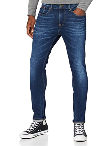 Tommy Jeans Herren Jeans Austin Slim Tapered Asdbs, Aspen Dark Blue Stretch, 32W / 32L