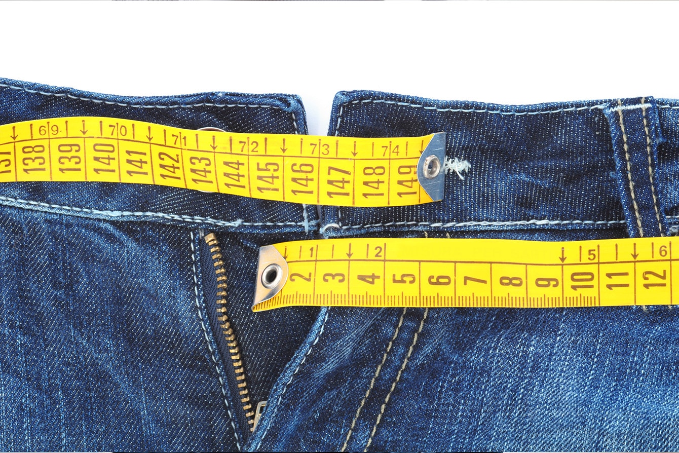 Die Jeans Bundweite richtig messen