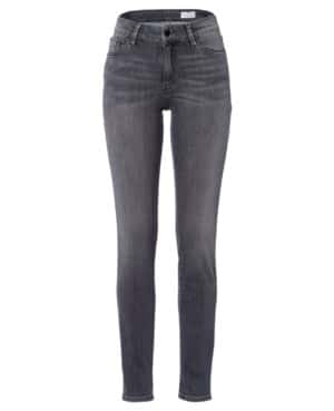 Cross Jeans Damen Jeans Anya - Slim Fit - Grau - Dark Grey