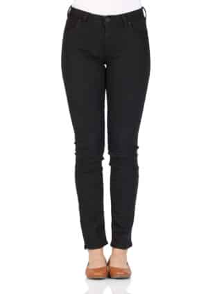 Lee Damen Jeans Elly - Slim Fit - Schwarz - Black Rinse