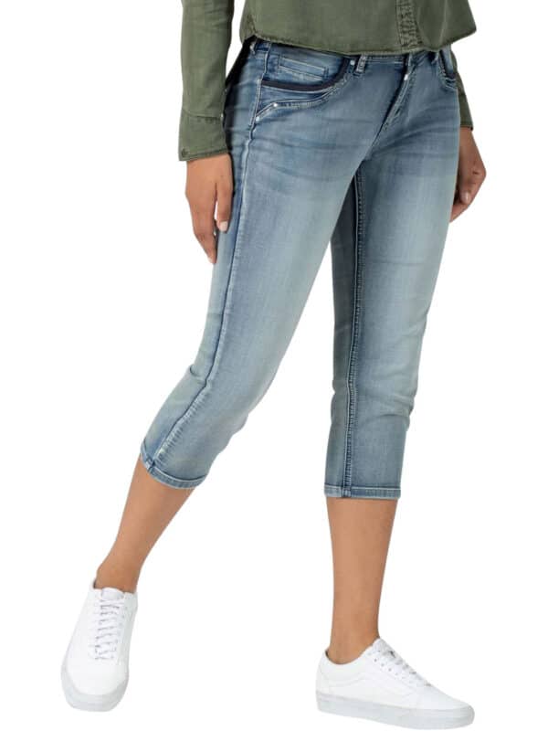 TIMEZONE 3/4 Damen Jeans TaliTZ - Slim Fit - Blau - Aqua Blue Wash