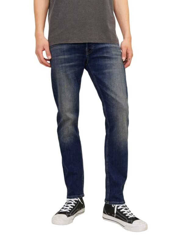 Jack & Jones Herren Jeans JJIMIKE JJORIGINAL JOS 311 - Slim Fit - Blau - Blue Denim