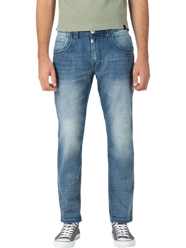 TIMEZONE Herren Jeans GerritTZ - Regular Fit - Blau - Antique Blue Wash