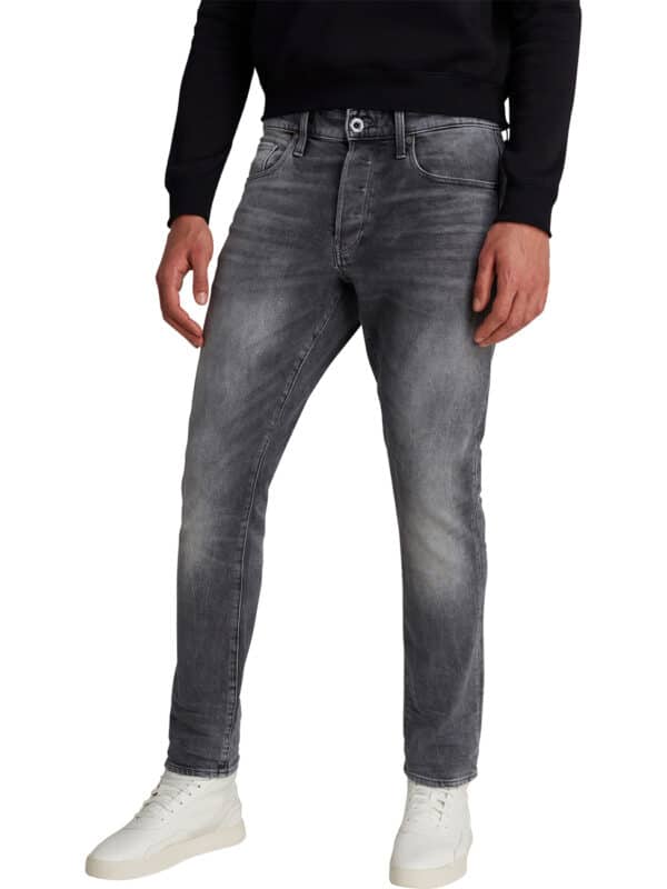 G-Star Herren Jeans 3301 REGULAR TAPERED - Tapered Fit - Grau - Faded Bullit