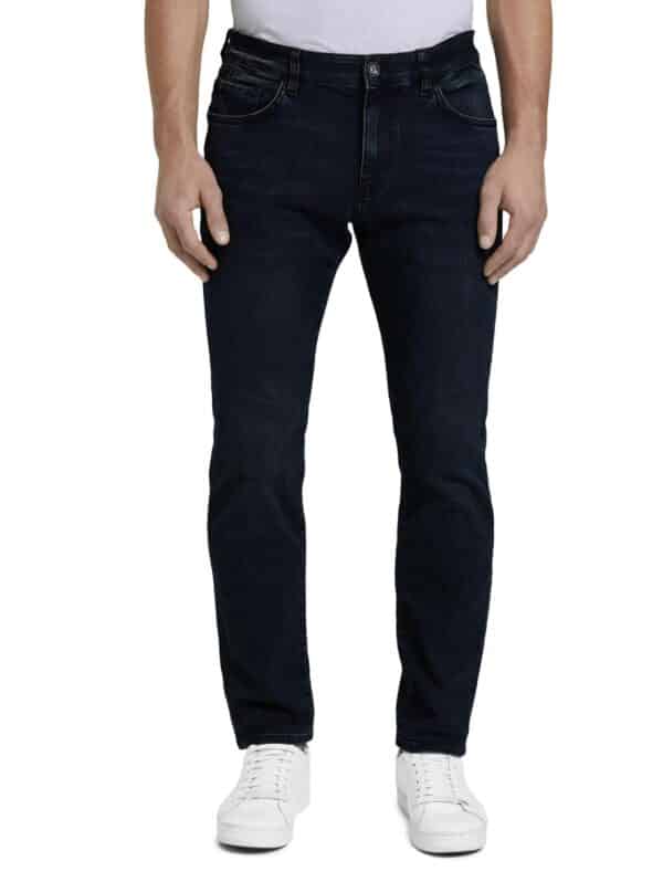 Tom Tailor Herren Jeans Marvin - Straight Fit - Blau - Dark Blue Denim