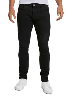 Tom Tailor Herren Jeans Troy - Slim Fit - Schwarz - Black Denim