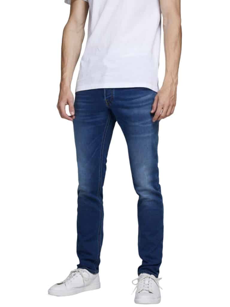 Jack & Jones Herren Jeans JJIGLENN JJORIGINAL GE 006 - Slim Fit - Blau - Blue Denim