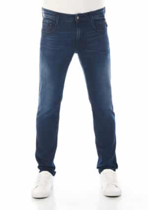 Replay Herren Jeans Anbass - Slim Fit - Blau - Medium Blue