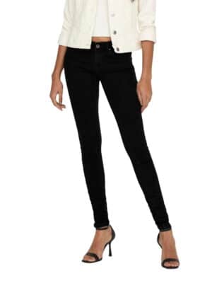 Only Damen Jeans ONLCORAL LIFE SL SK POWER AZG3659 - Skinny Fit - Schwarz - Black Denim