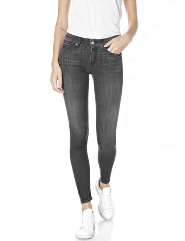 Replay Damen Jeans Luzien - Skinny Fit - Schwarz - Black