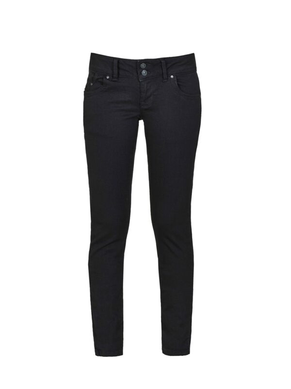 Love to be by LTB Damen Jeans Vivien - Slim Fit - Schwarz - Black to Black Wash - Plussize