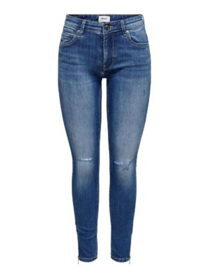 Only Damen Jeans ONLKENDELL LIFE RG SK AK DT TAI051 - Skinny Fit - Blau - Medium Blue Denim