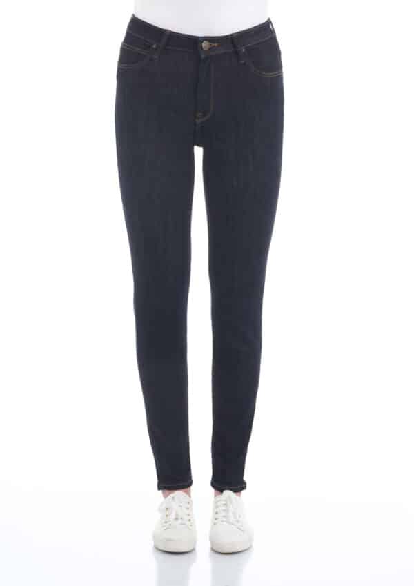 Lee Damen Jeans Scarlett High Skinny Fit - Blau - Schwarz