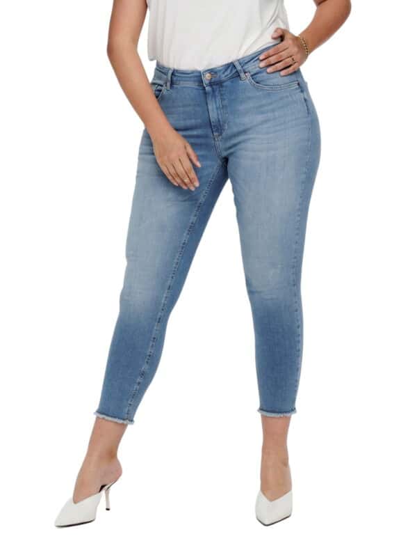 Carmakoma by Only Damen Jeans CARWILLY LIFE - Skinny Fit - Blau - Light Blue Denim - Plus Size