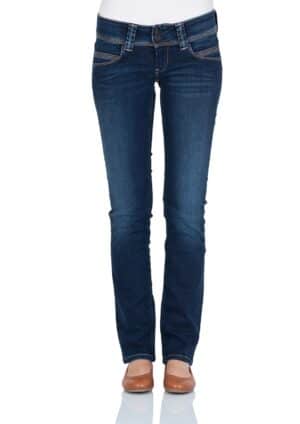 Pepe Jeans Damen Jeans Venus - Regular Fit - Blau - Ultra Dark