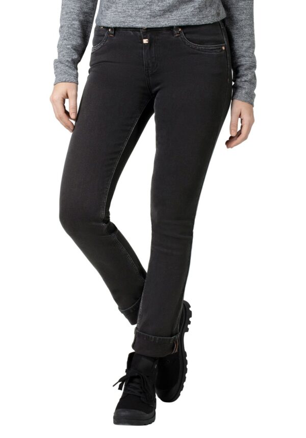 TIMEZONE Damen Jeans Slim MarahTZ - Slim Fit - Schwarz - Dull Black Wash