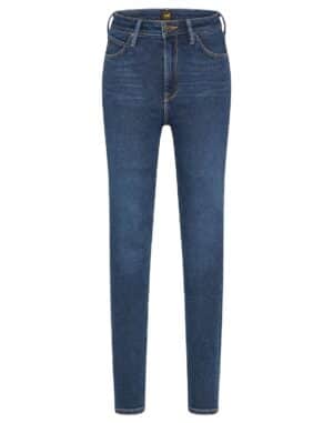 Lee Damen Jeans Ivy - Skinny Fit - Blau - Worn Willow