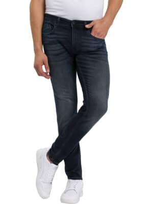 Cross Jeans Herren Jeans Jimi - Slim Tapered Fit - Blau - Blue Black