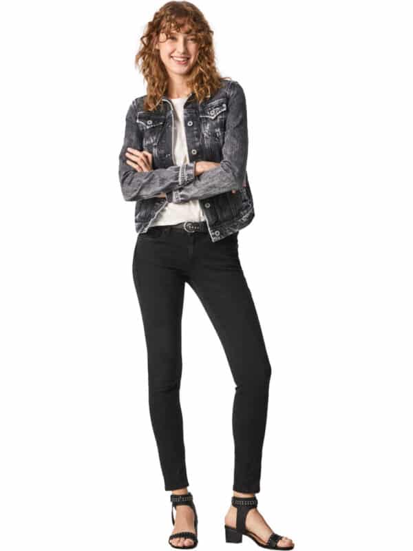 Pepe Jeans Damen Jeans SOHO - Skinny Fit - Schwarz - Black Washed