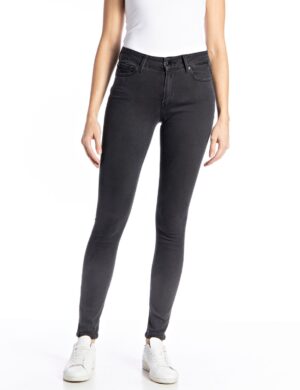 Replay Damen Jeans LUZIEN - Skinny Fit - Grau - Dark Grey