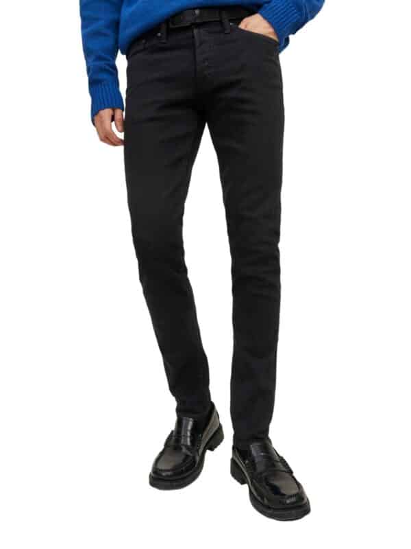 Jack & Jones Herren Jeans JJIGLENN JJORIGINAL MF 029 - Slim Fit - Schwarz - Black Denim