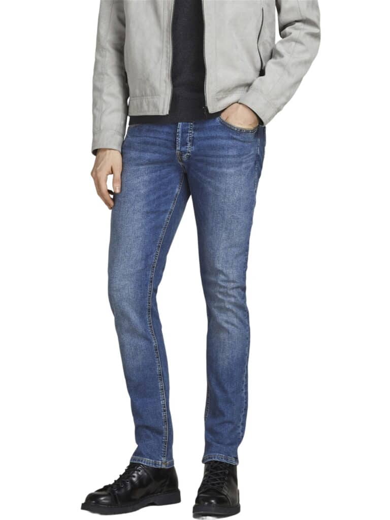 Jack & Jones Herren Jeans JJIGLENN JJORIGINAL MF 031 - Slim Fit - Blau - Blue Denim