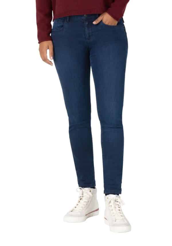 TIMEZONE Damen Jeans TIGHT SANYATZ - Tight Fit - Blau - Admiral Blue Wash