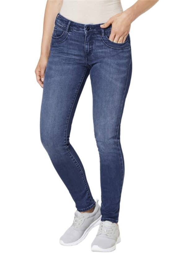 Paddock`s Damen Jeans LUCY SHAPE DENIM - Skinny Fit - Blau - Blue Dark Stone