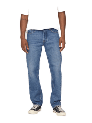 Only & Sons Herren Jeans ONSEDGE LOOSE 4939 - Relaxed Fit - Blau - Medium Blue Denim