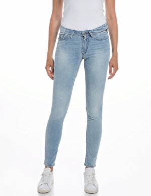 Replay Damen Jeans LUZIEN - Skinny Fit - Blau - Light Blue Denim