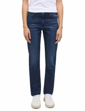 Mustang Damen Jeans CROSBY Relaxed Slim Fit - Blau - Deep Blue Denim