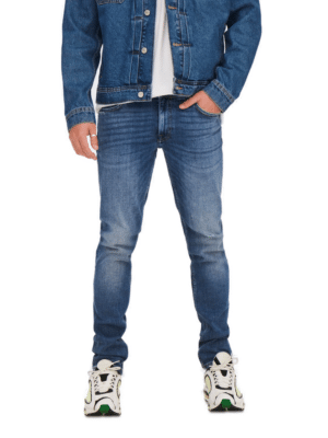 Only & Sons Herren Jeans ONSLOOM SLIM 3292 - Slim Fit - Blau - Blue Denim