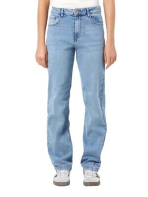 Noisy May Damen Jeans NMGUTHIE Straight Fit Blau - Light Blue Denim