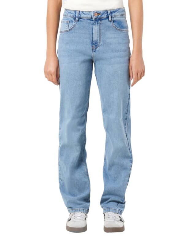 Noisy May Damen Jeans NMGUTHIE Straight Fit Blau - Light Blue Denim