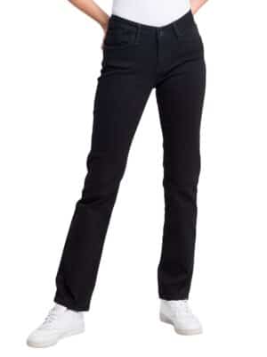 Cross Jeans Damen Jeans ROSE - Regular Fit - Schwarz - Black Black