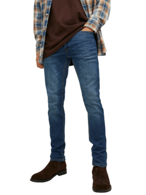 Jack & Jones Herren Jeans JJIGLENN JJORIGINAL AM 819 - Slim Fit - Blau - Blue Denim