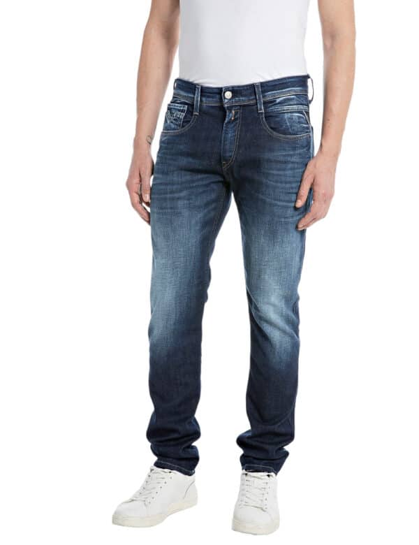 Replay Herren Jeans ANBASS - Slim Fit - Blau - Dark Blue Indigo