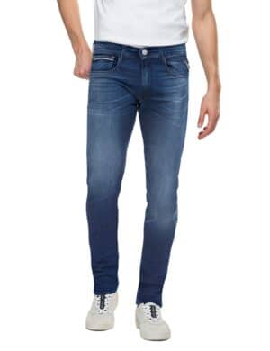 Replay Herren Jeans GROVER Straight Fit - Slim Leg - Blau - Medium Blue Denim