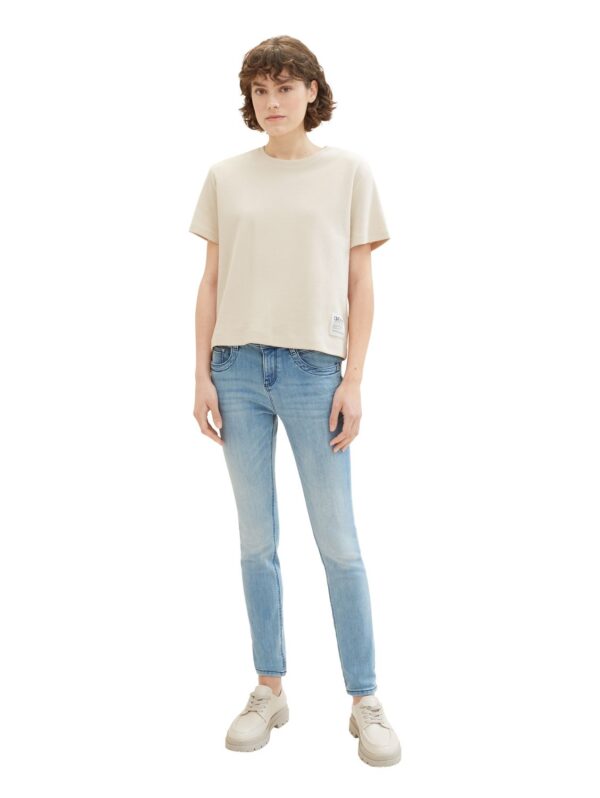 Tom Tailor Damen Jeans TAPERED RELAXED - Relaxed Fit - Light Stone Blue Denim