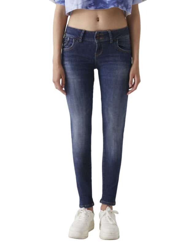 LTB Damen Jeans MOLLY M Super Slim Fit - Blau - Morava Undamaged Wash